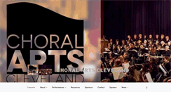 Desktop Screenshot of choralartscleveland.org